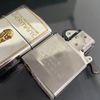 Bật Lửa Zippo Wold Cup Bản Limited Mạ Bạc Đắp Nổi Vàng 2 Mặt Năm 2005 ZL477