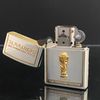 Bật Lửa Zippo Wold Cup Bản Limited Mạ Bạc Đắp Nổi Vàng 2 Mặt Năm 2005 ZL477