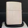 Bật Lửa Zippo Đồng Khối Mạ Bạc Emblem Vàng Thần Tài May Mắn Chính Hãng Năm 2004 ZL483