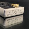 Bật Lửa Zippo Đồng Khối Mạ Bạc Emblem Vàng Thần Tài May Mắn Chính Hãng Năm 2004 ZL483