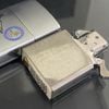 Bật Lửa Zippo Đồng Khối Mạ Chrome Phay Xước Chủ Đề Tầu Chiến Đời XIV La Mã Năm 1998 ZL485