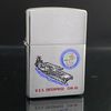 Bật Lửa Zippo Đồng Khối Mạ Chrome Phay Xước Chủ Đề Tầu Chiến Đời XIV La Mã Năm 1998 ZL485