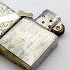 Bật Lửa Zippo Bạc Đúc Nguyên Khối Sterling Sủi Tay Hoa Văn Năm 1994 Used ZBU108
