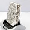 Bật Lửa Zippo Bạc Đúc Nguyên Khối Sterling Sủi Tay Hoa Văn Năm 2001 Used ZBU111