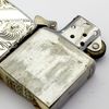 Bật Lửa Zippo Bạc Đúc Nguyên Khối Sterling Sủi Tay Hoa Văn Năm 1994 Used ZBU112