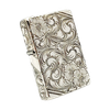 Bật Lửa Zippo Bạc Đúc Nguyên Khối Sterling Sủi Tay Hoa Văn Năm 1995 Used ZBU110