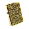 Bật Lửa Zippo Armor Đồng Nguyên Khối Hoa Văn Venetian Logo Zippo Chữ Xéo ZKB95