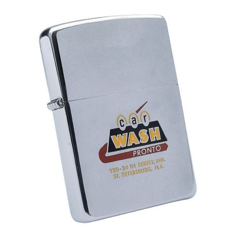 Bật Lửa Zippo Cổ Đồng Khối Mạ Chrome Phay Xước Khắc Ắn Mòn Phủ Sơn, Đời 5 Vạch Thẳng Năm 1969 ZC176