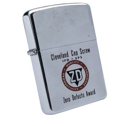 Bật Lửa Zippo Cổ Đồng Khối Mạ Chrome Phay Xước Khắc Ắn Mòn Phủ Sơn, Đời 7 Vạch Thẳng Năm 1967 ZC175
