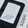 Bật Lửa Zippo Cổ Đồng Khối Mạ Chrome Phay Xước Khắc Ắn Mòn Phủ Sơn Đời 7 Vạch Sắc Năm 1975 ZC166