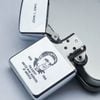 Bật Lửa Zippo Cổ Đồng Khối Mạ Chrome Bóng HP Khắc Ắn Mòn Phủ Sơn 2 Mặt Đời 6 Chấm Năm 1960 Cực Hiếm ZC167