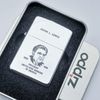 Bật Lửa Zippo Cổ Đồng Khối Mạ Chrome Bóng HP Khắc Ắn Mòn Phủ Sơn 2 Mặt Đời 6 Chấm Năm 1960 Cực Hiếm ZC167
