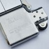 Bật Lửa Zippo Cổ Đồng Khối Mạ Chrome Phay Xước Trơn 2 Mặt, Đời 8 Vạch Thẳng Năm 1966 ZC177