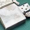 BẬT LỬA BẠC NHẬT ĐÚC NGUYÊN KHỐI STERLING 950 KHẮC HOA VĂN THỦ CÔNG BỞI NGHỆ NHÂN NHẬT SX THẬP NIÊN 1950S ZBU114