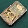 BẬT LỬA CỔ BẠC QUATEMALA NGUYÊN KHỐI STERLING GÕ BÚA, HỌA TIẾT VÀNG NGUYÊN KHỐI 14K, LÀM THỦ CÔNG CỰC HIẾM GẶP SX THẬP NIÊN 1950S ZBU118
