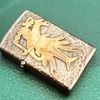 BẬT LỬA CỔ BẠC QUATEMALA NGUYÊN KHỐI STERLING GÕ BÚA, PHOM SLIM, HỌA TIẾT VÀNG NGUYÊN KHỐI 14K, LÀM THỦ CÔNG CỰC HIẾM GẶP SX THẬP NIÊN 1950S BK28