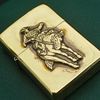 Bật Lửa Zippo Đồng Khối Emblem Marlboro Rất Hiếm Giá Trị Sưu Tầm Cao Đời XV La Mã Đã Qua Sử Dụng Năm 1999 ZQHU81