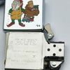 Bật Lửa Zippo Đồng Khối Mạ Chrome Bóng Chủ Đề Noel Chính Hãng Đời X La Mã Năm 1994 ZL489
