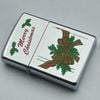 Bật Lửa Zippo Đồng Khối Mạ Chrome Bóng Chủ Đề Noel Chính Hãng Đời XII La Mã Năm 1996 ZL490