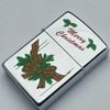 Bật Lửa Zippo Đồng Khối Mạ Chrome Bóng Chủ Đề Noel Chính Hãng Đời XII La Mã Năm 1996 ZL490