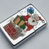 Bật Lửa Zippo Đồng Khối Mạ Chrome Bóng Chủ Đề Noel Chính Hãng Đời XI La Mã Năm 1995 ZL491