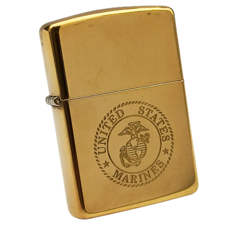 Bật Lửa Zippo Đồng Khối Solid Brass Chu Niên 1932 - 1992 Khắc Ăn Mòn Chủ Đề Thủy Quân Lục Chiến Hoa Kỳ Nguyên Zin Chính Hãng Cực Hiếm ZQH104
