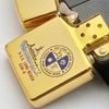 Bật Lửa Zippo Đồng Khối Solid Brass Chu Niên 1932 - 1987 Khắc Ăn Mòn Phủ Sơn Chủ Đề Tầu Chiến Nguyên Zin Chính Hãng Cực Hiếm ZQH105