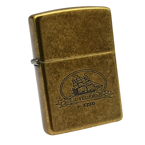 Bật Lửa Zippo Đồng Khối Antique Brass THUẬN BUỒM XUÔI GIÓ Chính Hãng Đời XI La Mã Năm 1995 ZL492