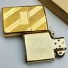 Bật Lửa Zippo Mạ Vàng Gold Plated Đời 2 Vạch Sắc Năm 1980 Rất Hiếm ZQH108