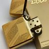 Bật Lửa Zippo Mạ Vàng Gold Plated Đời 2 Vạch Sắc Năm 1980 Rất Hiếm ZQH108