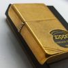 Bật Lửa Zippo Đồng Khối Vintage Chặt Góc Trơn Phay Xước 2 Mặt Năm 1987 Đời III La Mã ZQH110