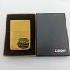 Bật Lửa Zippo Đồng Khối Vintage Chặt Góc Trơn Phay Xước 2 Mặt Năm 1987 Đời III La Mã ZQH110