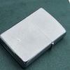 Bật Lửa Zippo Cổ Đồng Khối Mạ Chrome Phay Xước Khắc Ắn Mòn Phủ Sơn Tầu Chiến Nguyên Zin Chính Hãng, Đời 5 Vạch Sắc Năm 1977 ZC180