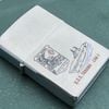 Bật Lửa Zippo Cổ Đồng Khối Mạ Chrome Phay Xước Khắc Ắn Mòn Phủ Sơn Tầu Chiến Nguyên Zin Chính Hãng, Đời 5 Vạch Sắc Năm 1977 ZC180