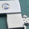 Bật Lửa Zippo Cổ Đồng Khối Mạ Chrome Phay Xước Khắc Ắn Mòn Phủ Sơn Nguyên Zin Chính Hãng, Đời 2 Vạch Thẳng Năm 1972 ZC182