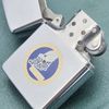 Bật Lửa Zippo Cổ Đồng Khối Mạ Chrome Phay Xước Khắc Ắn Mòn Phủ Sơn Nguyên Zin Chính Hãng, Đời 2 Vạch Thẳng Năm 1972 ZC182