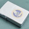 Bật Lửa Zippo Cổ Đồng Khối Mạ Chrome Phay Xước Khắc Ắn Mòn Phủ Sơn Nguyên Zin Chính Hãng, Đời 2 Vạch Thẳng Năm 1972 ZC182