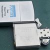 Bật Lửa Zippo Cổ Đồng Khối Mạ Chrome Phay Xước Khắc Ắn Mòn Phủ Sơn Nguyên Zin Chính Hãng, Đời 5 Vạch Sắc Năm 1977 ZC186