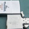 Bật Lửa Zippo Cổ Đồng Khối Mạ Chrome Phay Xước Khắc Ắn Mòn Phủ Sơn Tầu Chiến 2 Mặt Nguyên Zin Chính Hãng, Đời 8 Vạch Thẳng Năm 1966 ZC187