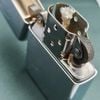 Bật Lửa Zippo Cổ Đồng Khối Mạ Chrome Phay Xước Khắc Ắn Mòn Nguyên Zin Chính Hãng, Đời 4 Vạch Sắc Năm 1978 ZC189