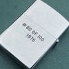Bật Lửa Zippo Cổ Đồng Khối Mạ Chrome Phay Xước Khắc Ắn Mòn Phủ Sơn 2 Mặt Đầu Bò Texas Nguyên Zin Chính Hãng Limited 100 Chiếc Toàn Thế Giới Cực Hiếm, Đời 6 Vạch Sắc Năm 1976 ZC185