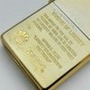 Bật Lửa Zippo Mạ Vàng Khắc Ăn Mòn A Xít Chủ Đề Liberty Nữ Thần Tự Do Nguyên Zin Chính Hãng, Đời XV La Mã Năm 1999 ZL493