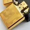 Bật Lửa Zippo Canada Hoa Văn shimmer Gold Plated Cực Hiếm Gặp Đời XI La Mã Năm 1995 ZQH111