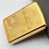 Bật Lửa Zippo Canada Hoa Văn shimmer Gold Plated Cực Hiếm Gặp Đời XI La Mã Năm 1995 ZQH111