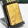 Bật Lửa Zippo Canada Hoa Văn shimmer Gold Plated Cực Hiếm Gặp Đời XI La Mã Năm 1995 ZQH111