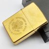 Bật Lửa Zippo Đồng Khối Brass Ăn Mòn A Xít Con Dấu Logo Tổng Thống Hoa Kỳ  đời XI La Mã năm 1995 ZL495