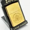 Bật Lửa Zippo Đồng Khối Brass Ăn Mòn A Xít Con Dấu Logo Tổng Thống Hoa Kỳ  đời XI La Mã năm 1995 ZL495