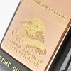 Bật Lửa Zippo Đồng Khối Mạ Vàng Hồng Demi Vàng Đại Bàng Biểu Tượng Quân Sự Hoa Kỳ  đời IX La Mã năm 1993 ZL496