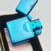 Bật Lửa Zippo Mạ Sa Phia Xanh Cả Vỏ Lẫn Ruột Bản Limited Cực Kỳ Hiếm, Đời XV La Mã Năm 1999 ZQH114
