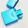 Bật Lửa Zippo Mạ Sa Phia Xanh Cả Vỏ Lẫn Ruột Bản Limited Cực Kỳ Hiếm, Đời XV La Mã Năm 1999 ZQH114